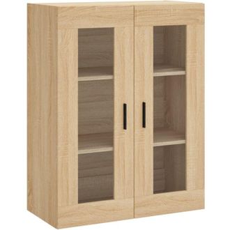 vidaXL Wall Mounted Cabinet Sonoma Oak 69.5x34x90 cm Vidaxl