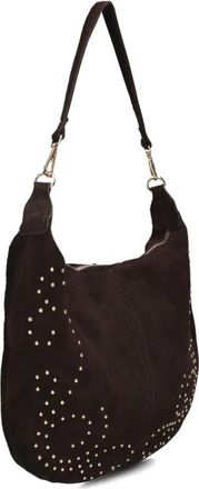 Notre-V Kirby Suede - Dames - Schoudertassen - Bruin - ONE Size - Su&egrave;de - Tassen
