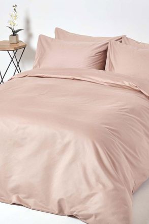 Homescapes Egyptian Cotton Duvet Cover with Pillowcase 1000 TC in Beige | Size: Super King