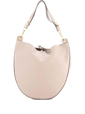 Celine Trotteur Pocket Grainy Leather Medium hobo bag - Toni neutri