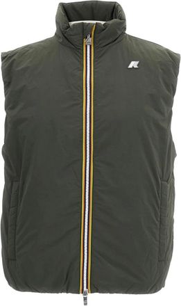 K-Way Valen Plain Warm Gilet - Heren - Bodywarmers - Groen - XL - Polyester - Jassen