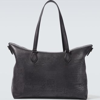 Berluti Late Hour Scritto leather tote bag