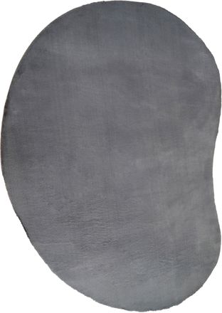 Bruno Banani Hochflor-Teppich »Rabbit 2 Bean, Kunstfell Teppich, Modern, besondere Form« U-förmig 25 mm Höhe Kaninchenfell-Haptik, Microfaser, Wohnzimmer, Schlafzi