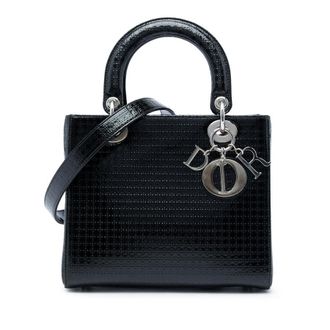 Dior Pre-owned Dior Medium Metallic Patent Microcannage Lady Satchel Ladies 00F7H1S8OZYVV7F8