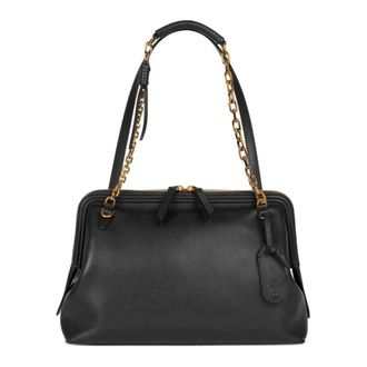 Etro Etro, Shoulder Bags, female, Black, Size: ONE SIZE Black Leather Shoulder Bag with Mismatched Handles