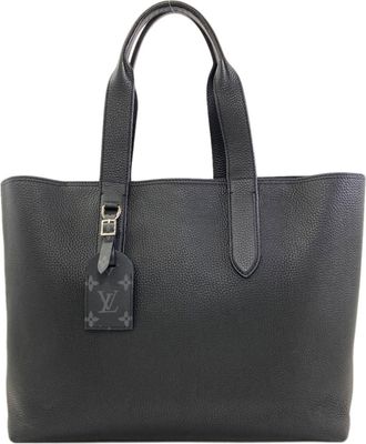 Louis Vuitton Taurillon Black Leather Tote Bag (Pre-Owned)