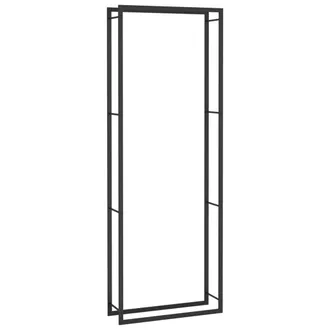 vidaXL Vidaxl Le&ntilde;ero Negro Mate 80x28x222 Cm Acero