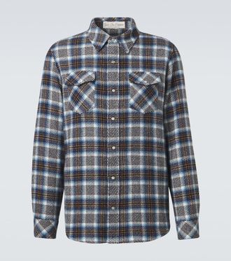 God's True Cashmere Lightning Storm cashmere shirt with moonstone