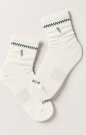 Bombas Embroidered Crew Socks
