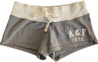 BZNA Y2k Boxer Shorts Women Booty Shorts SweatShorts Women Wide Leg Jersey SweatShorts Trendy, Grey, M