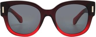 Ferragamo Grey Oval Ladies Sunglasses SF2007S 615 51