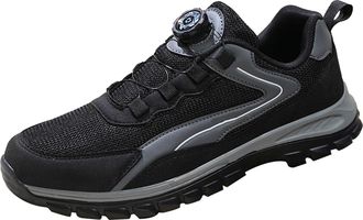 Generic Mens Safety Shoes Waterproof - Mens Safety Trainers Unisex Shoes Adult Steel Toe Cap Trainers Waterproof Safety Shoes Lightweight Breathable Shock-Abs