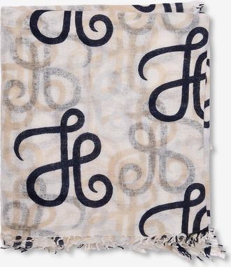 Hemisphere Rechteckiger Kaschmirschal mit Print Hydabig