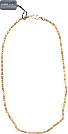 Dolce & Gabbana gold tone DG chain necklace