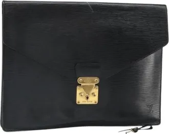 Louis Vuitton Pre-owned Clutches, female, Black, Size: ONE SIZE Pre-owned Leather Clutch
