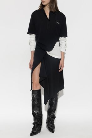 The Attico Long-sleeved Top, Womens, Black