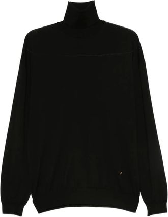 Moschino Maglione in lana a collo alto - Nero