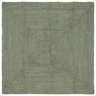vidaXL Alfombras De &Aacute;rea Rectangular Verde Oliva 120 X 120 Cm Yute Vidaxl