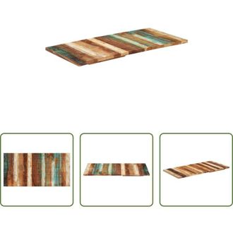 vidaXL vidaXL Tavolo in legno di recupero - Piano Tavolo Rettangolare 60x120 cm 25-27 mm Legno di Recupero