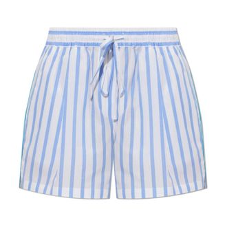 Dolce & Gabbana Short Shorts, female, Blue, Size: 2XS Striped Poplin Shorts