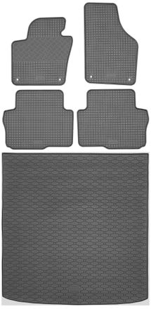 OEM Volkswagen Sharan Ii Van De Septiembre De 2010 A 2015. Juego De Alfombrillas De Goma Para Coche Y Alfombrilla Para Maletero