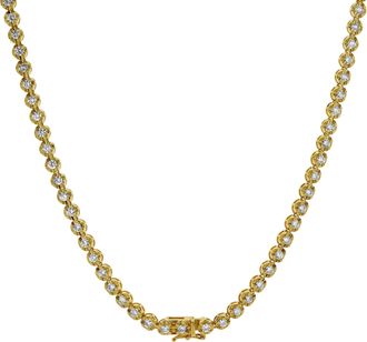 LuvMyJewelry LMJ 14K Yellow Gold Diamond Tennis Chain - 5.94 Carats