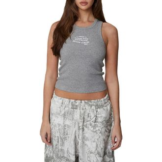 Good For Nothing Ribbed Icarus Vest in Grey at Nordstrom, Size X-Small