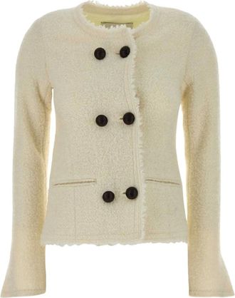 Isabel Marant Suely Blazer - female - Isabel Marant - Tweed Jackets - White - 2XS - Jackets