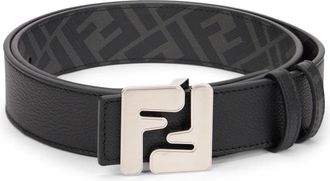 Fendi Belts, male, Black, Size: 85 CM FF Squared Belt