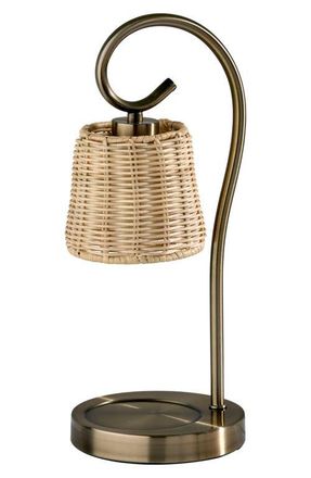 Adesso Perry Candle Warmer Lamp in Antique Brass at Nordstrom