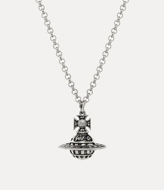 Vivienne Westwood Victorine Pendant Necklace Silver Brass Women