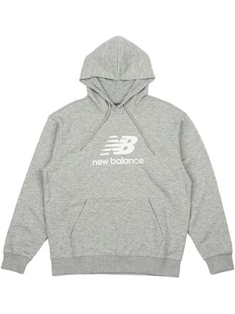 New Balance Sports Essentials Grey hoodie - men - Recycled Polyester/Cotton - S