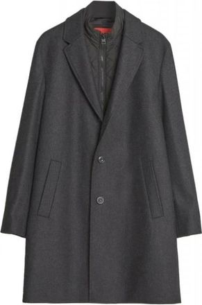 HUGO BOSS Hombre, Abrigos, Negro, Talla: L