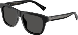 Dolce & Gabbana Zonnebril - Heren - Zonnebrillen - Zwart - 55 MM - Accessoires
