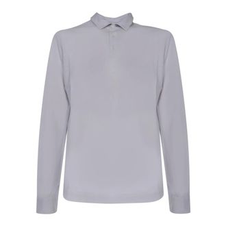Zanone Ice Cotton Long Sleeve Polo - male - Zanone - Polo Shirts - White - 3XL - Tops