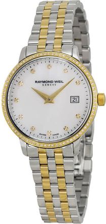Raymond Weil Toccata Diamond White Mother of Pearl Dial Steel Ladies Watch 5988-SPS-97081