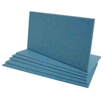 Hhg Hhg - Nunca Usado] Lote De 6 Paneles Ac&uacute;sticos De Pared 576, Paneles Ac&uacute;sticos De Pared, Fonoabsorbentes 1m&sup2; Superficie 60x30cm, Azul