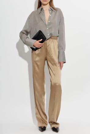 Tom Ford Silk Pants, Womens, Gold