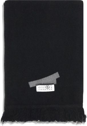 Maison Margiela Zwarte Wol Sjaal