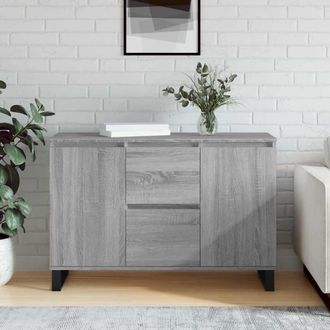 vidaXL Aparador De Madera De Ingenier&iacute;a Gris Sonoma 101,5x35x70 Cm Vidaxl