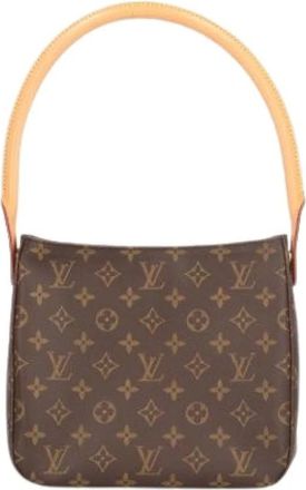 Louis Vuitton Pre-owned Shoulder Bags, female, Brown, Size: ONE SIZE Pre-owned Looping MM Shoulder Bag