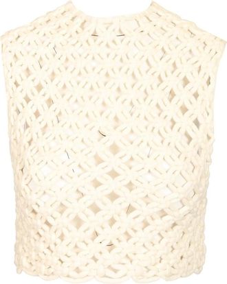 Alaia Mujer, Camisetas, Beige, Talla: S