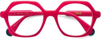 Etnia Barcelona Brutal No.32 Geometric Red Acetate Eyeglasses with Bold Design