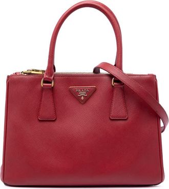 Prada Pre-owned Prada Medium Saffiano Galleria Double Zip Satchel Ladies V6MIAO2T25VYPY4S