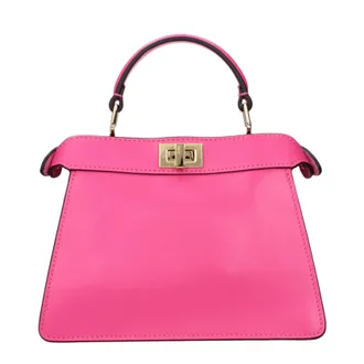 Fendi Borsa Fendi Peekaboo Isee Fuxia Pelle Donna