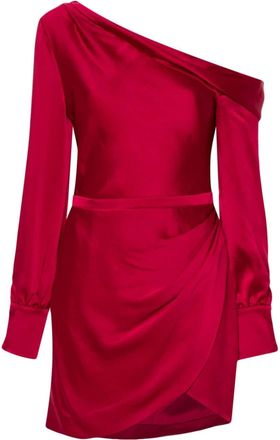 SIMKHAI Cameron mini dress - women - Polyester/Acetate/Polyester - 6 - Red