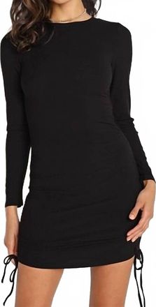 BB Dakota Ribbed Dress In Black
