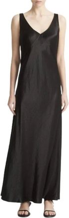 Vince Dames, Jurken, Zwart, Maat: L Satijn