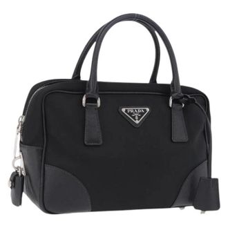 Prada Pre-owned Vintage Nylon Hand Bag - Dames - Vintage Handtas - Zwart - ONE Size - Nylon - Vintage