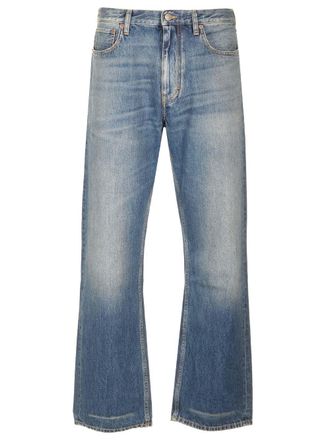 Valentino Garavani Stonewashed Denim Jeans Blu-Uomo